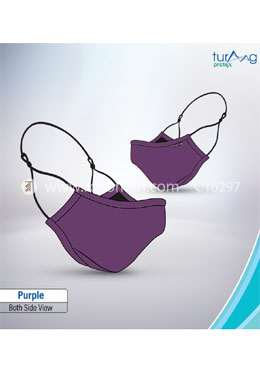 Turaag Protex PURPLE Face Mask For Men - 1 Pcs (Washable and reusable up to 25 times) image