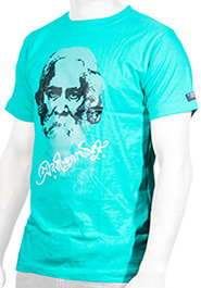 Shree Rabindranath Tagor Men Cotton T-Shirt(TS122) image