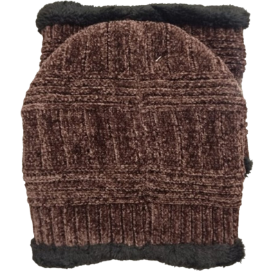 1Set Winter Fashion Warm Hat Men's Knitting Cap Hat Man Beanie Hat Cap Elastic Cap image