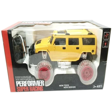 1: 12 4 Function Transparent Wheel Remote Control Humvee With Battery Plush Infant With Toys image