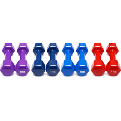 1 Kg Vinyl Dumbbell - 1 Pair image