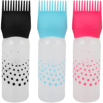 1 Pcs Hair Dyeing Coloring Applicator Bottles Root Comb Applicator Bottle Dispenser with Comb Salon Hair Tools image