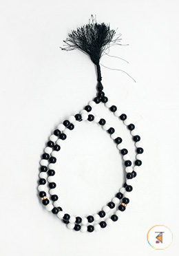 Cyan Tasbih White And Black image