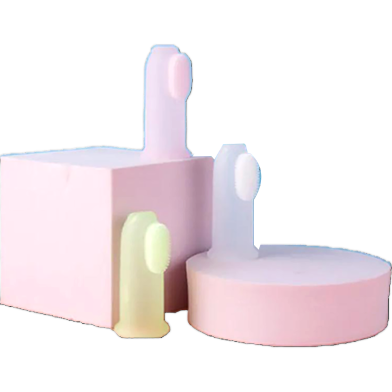 1pair Elasticity Silicone Children's spoon for food for training, tools set for supplementary food for feeding, tableware image