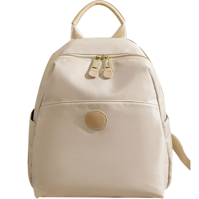 2025 New Hot Women’s Backpacks Designer High Quality Soft Nylon Simple Fashion Bag(White) image