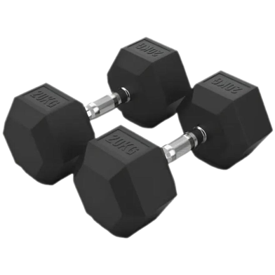 20 KG Hex Dumbbell Pair Total 40 KG image