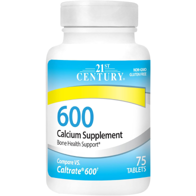 21St Century Calcium 600mg 75 Tablets image