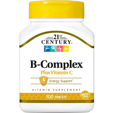 21st Century B-Complex Plus Vitamin C – 100 Tablets image