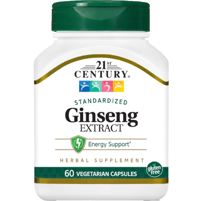 21st Century Ginseng Extract 60 Veg Capsules -343998786 image