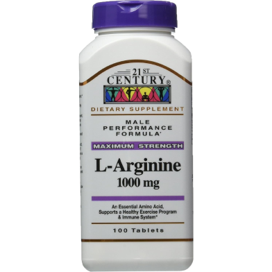 21st Century L-Arginine 1000 mg Maximum Strength 100 tablets -524558229 image