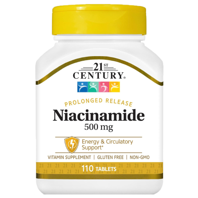 21st Century Niacinamide 500 mg Prolonged Release Tablets - 110 Count -522990530 image