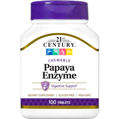 21st Century Papaya Enzyme – 100 Tablets image