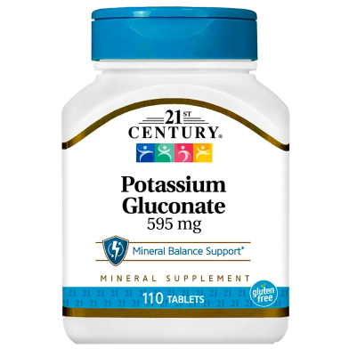 21st Century Potassium Gluconate 595 mg - 110 Tablets -522013370 image