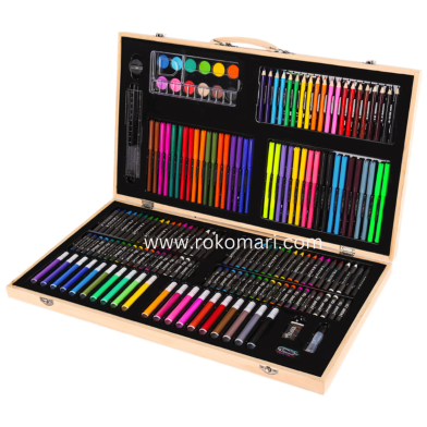 220pcs Art Set Wooden Box. image