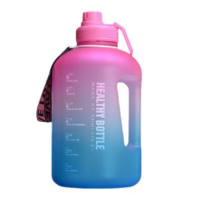 1.5L large capacity water cup sports fitness gallon straw big water bottle high temperature resistant plastic ton barrel image
