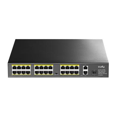 24-Port 10/100M Poe Switch with 2 Gigabit Uplink Ports and 1 SFP Slot image