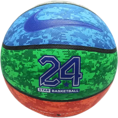 24 STAR Indoor/Outdoor Basketball Official Size 7 (basketball_24_rainbow) image
