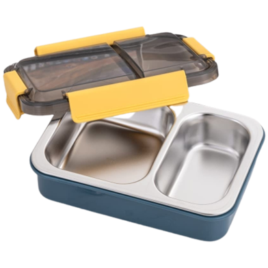 2 Compartment Leak Proof Insulated Stainless Steel BPA Free Insulated Lunch/Tiffin Box image