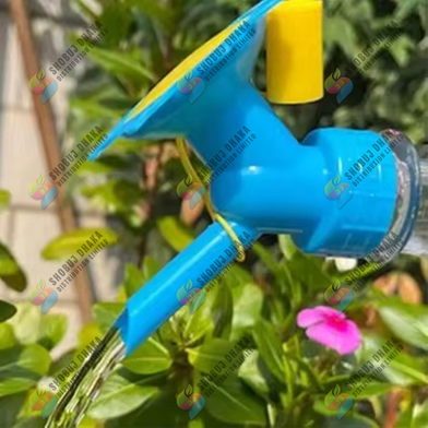 2 In 1 Bottle Cap Sprinkler Dual Head Bottle Watering Spout Double Watering Nzzule For Indoor Scedling Plant Garden Slide 2