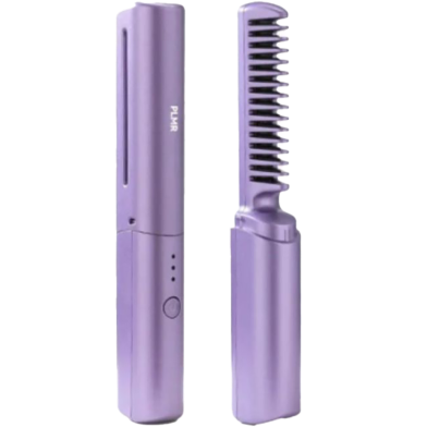2-In-1 Mini Portable Wireless Straight Hair Comb For Curly Hair and Beard image