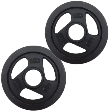 2 Pcs 2.5 KG Weight Plate - Black image