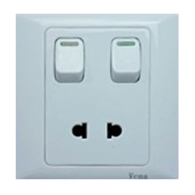 2 Pin socket with light switch (SL series) image