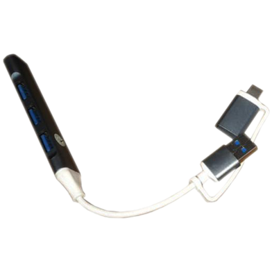 2 USB C HUB 3.0 Type C Extender 4 Port Splitter Adapter OTG Docking Station For Phone Macbook Pro 13 15 Air PC Laptop Computer Hub image