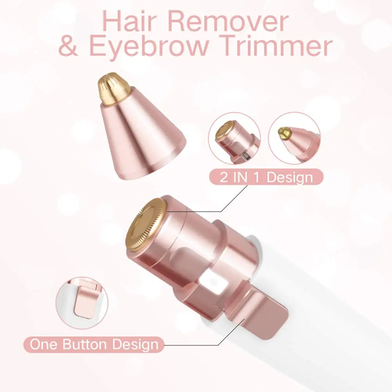 2 in 1 Electric Eyebrow Shaver,Razor and Painless Hair Remover-Gold Palace Slide 2