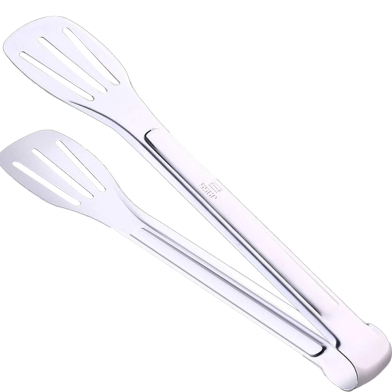 2 in 1 Stainless Steel Food Tong - The Perfect Spatula and Clip for Serving, Frying and Salads image