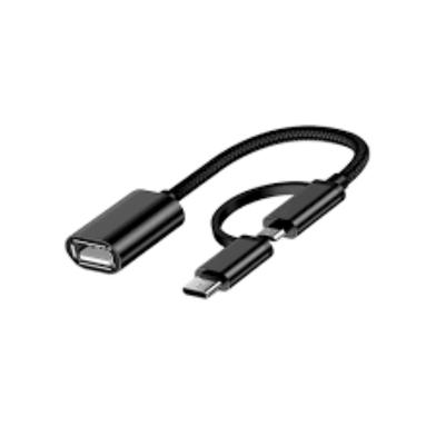 2 in 1 USB 3.0 OTG Adapter Cable Type-C Micro USB to USB 3.0 Interface Charging Cable Slide 3