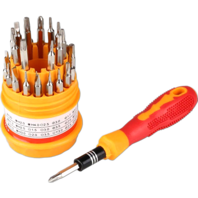 31 In 1 Screwdriver Bit Set With Flexible Shaft Driver Magnetic Bits For Electronic Cell Phone Tablet Repair And Mod image