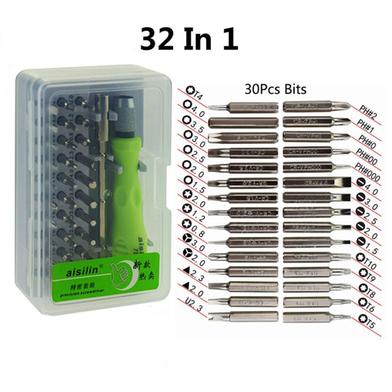 32 In 1 Mini Screwdriver Bits Set With Magnetic Flexible Extension Rod For Home Appliance Repairing Preparations Slide 5