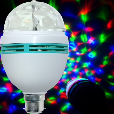 360 Degree LED Rotating Bulb Magic Disco Light for Party/Home/Diwali Decoration - Rgb Led Strip Light image