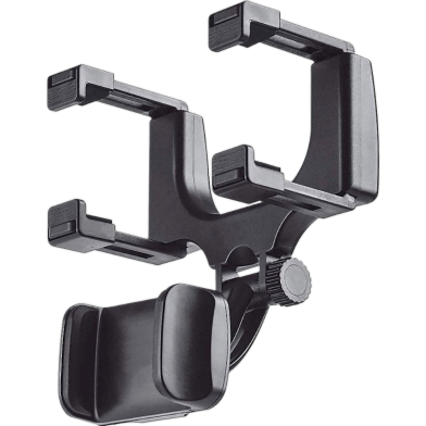 360 Degree Rearview Mirror Car Phone Holder image
