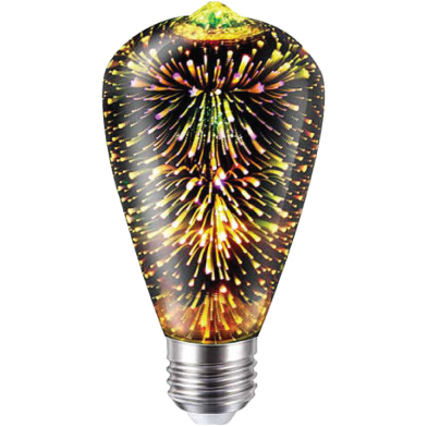3D Firework Led Decorative Light Bulb (Fresh Box) image