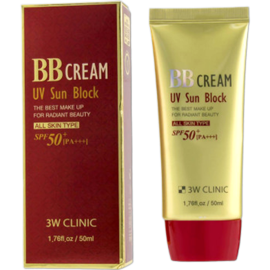 3W Clinic BB Cream UV Sun Block SPF 50 PA 50ml image