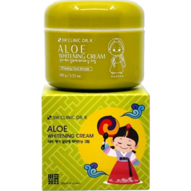 3W Clinic DR.K Aloe Whitening Cream 100gm image
