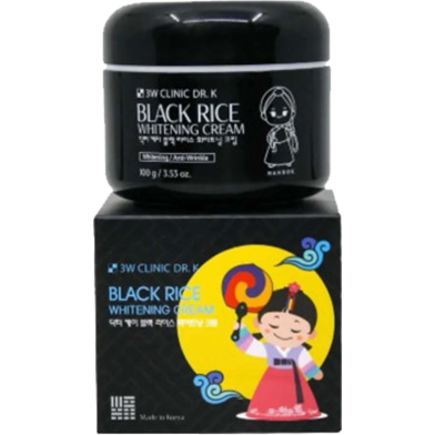 3W Clinic DR.K Black Rice Whitening Cream 100 gm image