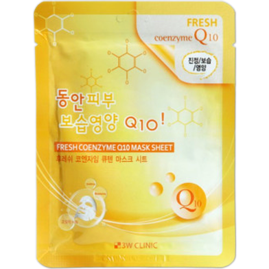 3W Clinic Fresh Coenzyme Q10 Mask Sheet 23g image