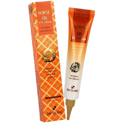 3W Clinic Horse Oil Eye Cream Anti Wrinkle Aging Removal Dark Circles Moisturizing 40ml image