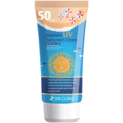 3W Clinic Intensive UV Sunscreen Cream SPF 50 plus PA - 70ml -338751677 image
