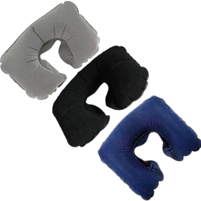 3 In 1 Air Travel Kit Combo - Inflatable Pillow, Ear Buds And Eye Mask