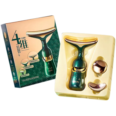 3 In 1 Face Massager Neck Facial Eye Massage Introducer Microcurrent Skin Rejuvenation Anti Aging Beauty Device image