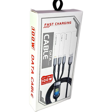 3 In 1 Fast Charging Cable 100w image