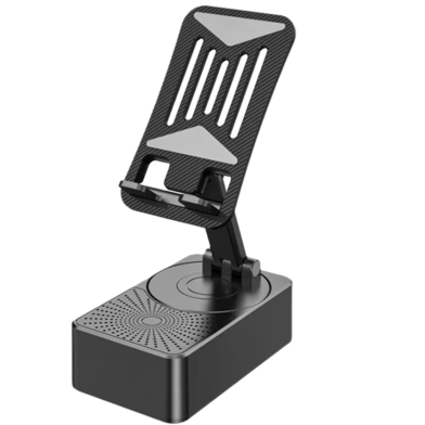 3 In 1 Foldable Phone Holder Portable Stand With Bluetooth Speaker And Anti-Slip Base image