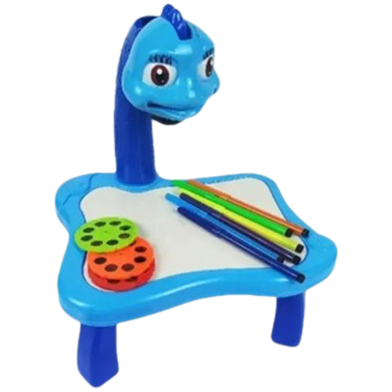 3 In 1 Kids Drawing Activity Kit Screen Projector Table With Color Pencil And Duster image