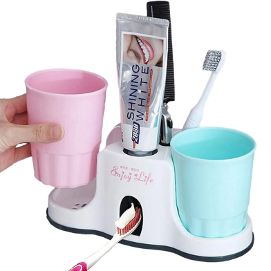 3 In 1 Vacuum Automatic Toothpaste Dispenser Holder image