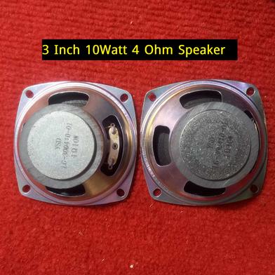 3 Inches Ultra Sound Multimedia Single Magnet 3 Inch 4 Ohm 10W Audio Speaker 2Pcs Slide 3