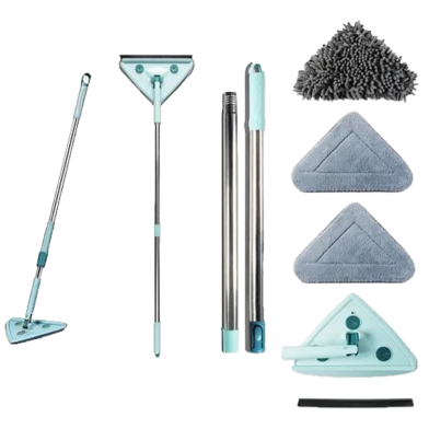 3 in 1 360 Degree Rotating Triangle Mop image