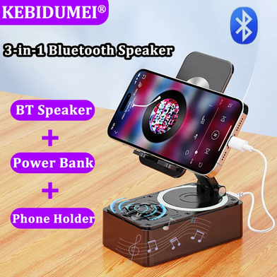 3-in-1 Power Bank with Bluetooth Speaker and Rotating Phone Stand Slide 4